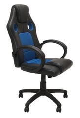Biroja krēsls NORE Enzo, melns/zils цена и информация | Офисные кресла | 220.lv
