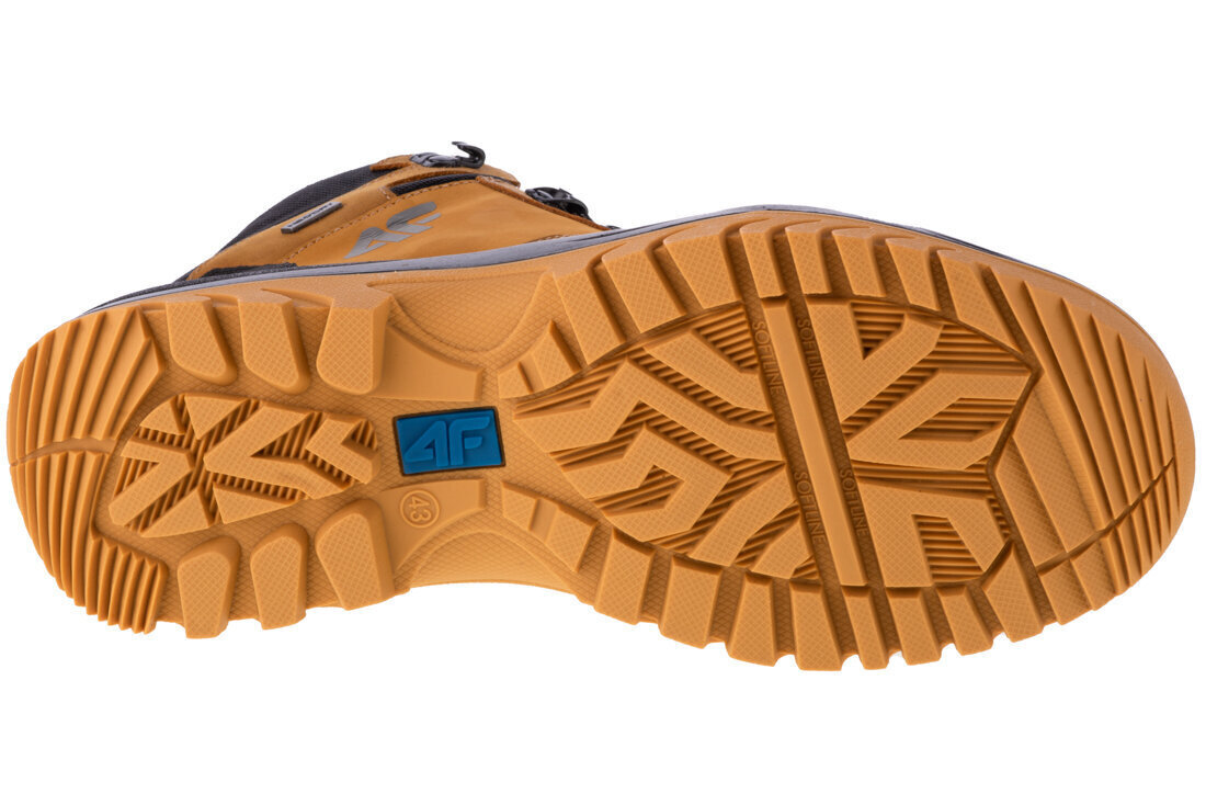 Pārgājienu apavi vīriešiem 4F H4Z20-OBMH251-83S, dzelteni cena un informācija | Vīriešu kurpes, zābaki | 220.lv