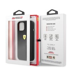 FESSIHCP13SBK Ferrari Liquid Silicone Metal Logo Case for iPhone 13 Mini Black цена и информация | Чехлы для телефонов | 220.lv