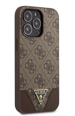 GUHCP13LPU4GHBR Guess 4G Hard чехол Metal Logo для iPhone 13 Pro Brown цена и информация | Чехлы для телефонов | 220.lv