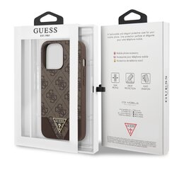 GUHCP13LPU4GHBR Guess 4G Hard чехол Metal Logo для iPhone 13 Pro Brown цена и информация | Чехлы для телефонов | 220.lv