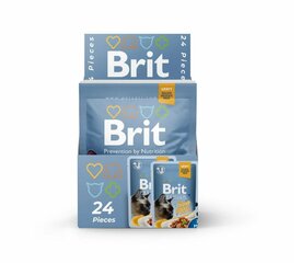 Konservi kaķiem - Brit Premium Cat Delicate Fillets Tuna (in Gravy), 24x85 g cena un informācija | Konservi kaķiem | 220.lv