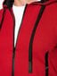 Vīriešu džemperis ar kapuci Ombre B1076 sarkans cena un informācija | Vīriešu jakas | 220.lv