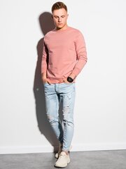 Vīriešu Džemperis ar nospiedumuOmbre B1160 rozā cena un informācija | Vīriešu jakas | 220.lv