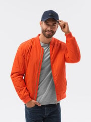 Куртка-бомбер мужская Ombre C538 оранжевый цена и информация | Мужские куртки | 220.lv