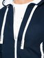 Vīriešu džemperis ar kapuci Ombre B1076 tumši zils cena un informācija | Vīriešu jakas | 220.lv