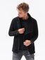 Vīriešu džemperis ar rāvējslēdzēju Ombre London B1362 melns cena un informācija | Vīriešu jakas | 220.lv