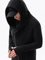 Vīriešu džemperis garā kapuce Nantes Ombre B1368 melns цена и информация | Vīriešu jakas | 220.lv