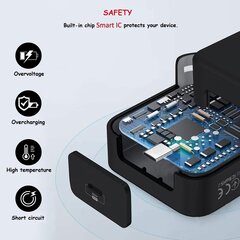 Зарядное устройство PROMATE PowerPort-20PD Type-C PD 20Вт  цена и информация | Зарядные устройства для телефонов | 220.lv