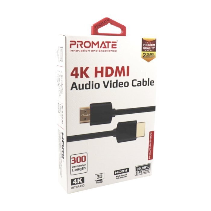 PROMATE PROLINK4K2-500 ULTRAHD 4K HDR HDMI v2.0 Kabelis 5m цена и информация | Kabeļi un vadi | 220.lv