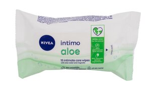 Salvetes intīmai higiēnai Intimo Aloe Intimate Care Wipes, 15 gab. cena un informācija | Intīmās higiēnas līdzekļi | 220.lv