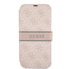 GUBKP13S4GDPI Guess PU 4G Printed Stripe Book Case for iPhone 13 Mini Pink цена и информация | Чехлы для телефонов | 220.lv