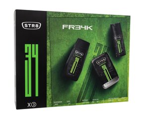 STR8 FR34K - aftershave 50 ml + deodorant spray 150 ml + shower gel 250 ml цена и информация | Косметика и средства для бритья | 220.lv