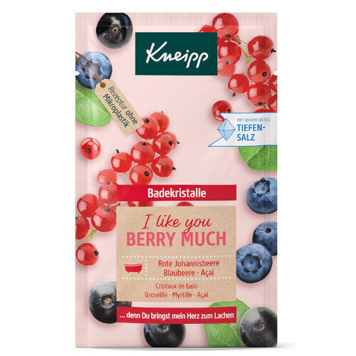 Vannas sāls Kneipp I Like You Berry Daudz 60 g цена и информация | Dušas želejas, eļļas | 220.lv