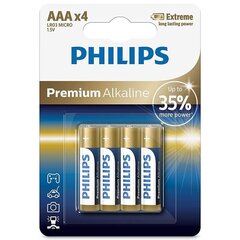 Philips Phil-LR03M4B/10, 4 шт. цена и информация | Батарейки | 220.lv