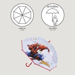 Зонт Spiderman Синий цена и информация | Аксессуары для детей | 220.lv