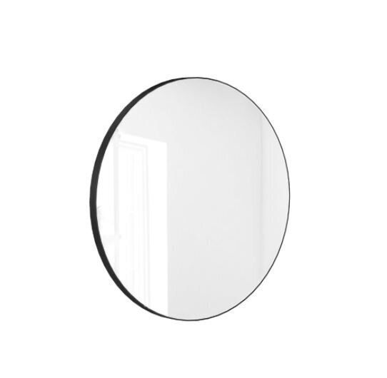 Apaļš spogulis Valo melns, 60 cm cena un informācija | Spoguļi | 220.lv