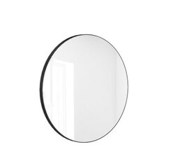 Apaļš spogulis Valo melns, 90 cm cena un informācija | Spoguļi | 220.lv