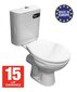 Komplektā: tualete ar bidē + sēdeklis + stūra vārsts + 300 mm šļūtenes + universāls savienojums Ražots ES цена и информация | Tualetes podi | 220.lv