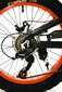 Bērnu velosipēds Corelli Fatboy 20", melns/sarkans cena un informācija | Velosipēdi | 220.lv