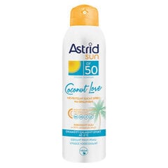 Neredzams saules aerosols OF 50 Coconut Love 150 ml cena un informācija | Astrid Smaržas, kosmētika | 220.lv