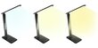 LED galda lampa ar meteoroloģisko staciju un modinātāju, melna цена и информация | Galda lampas | 220.lv