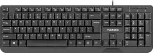 Клавиатура Natec TROUT SLIM чёрная цена и информация | Клавиатуры | 220.lv