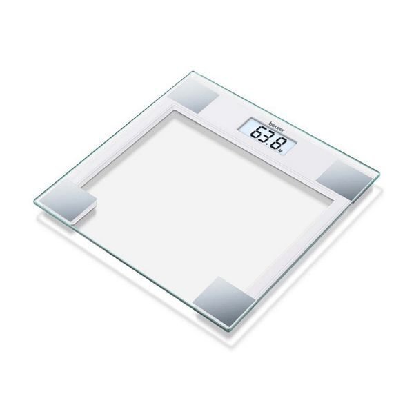 Digitālie vannas istabas svari Beurer GS-14 Balta Balts Stikls Pārslodzes indikators цена и информация | Ķermeņa svari, bagāžas svari | 220.lv