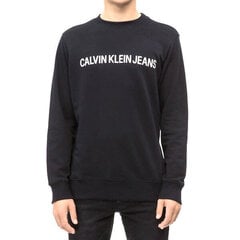 Толстовка без капюшона мужская Calvin Klein CORE LOGO INTITUTIONAL J30J30775 Чёрный Мужской цена и информация | Спортивная одежда для женщин | 220.lv