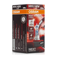 Automašīnas spuldze Osram 64211NL H11 12V 55W 3200K цена и информация | Автомобильные лампочки | 220.lv