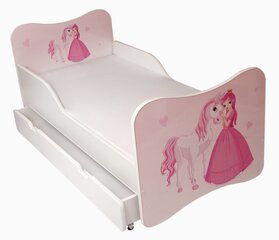 Детская кровать с матрасом и ящиком для постельного белья Ami 3, 160x80 см цена и информация | Детские кровати | 220.lv