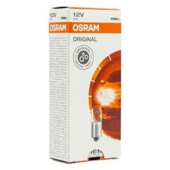 Автомобильная лампа Osram BA9S  12В 2Вт (10 шт) цена и информация | Автомобильные лампочки | 220.lv