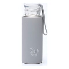 Бутылка для воды Irisana BBO4 Mini, боросиликатное стекло, 330 мл, синяя цена и информация | Фляги для воды | 220.lv