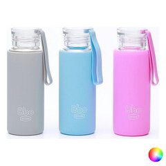 Бутылка для воды Irisana BBO4 Mini, боросиликатное стекло, 330 мл, розовая цена и информация | Фляги для воды | 220.lv