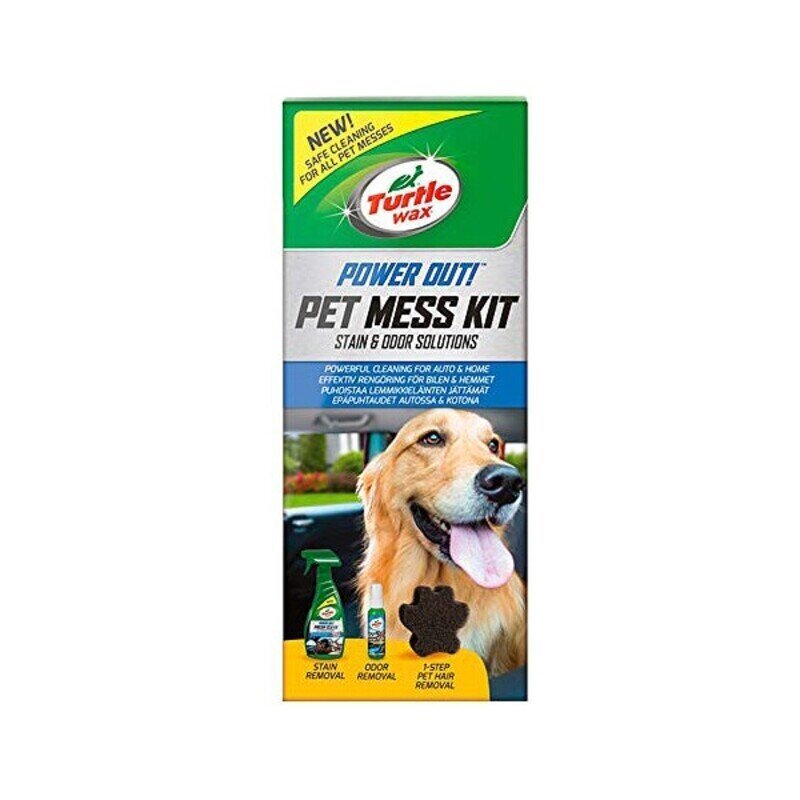 Tīrītāja komplekts Turtle Wax TW53055 Power Out Pet Mess (3 pcs) cena un informācija | Auto ķīmija | 220.lv