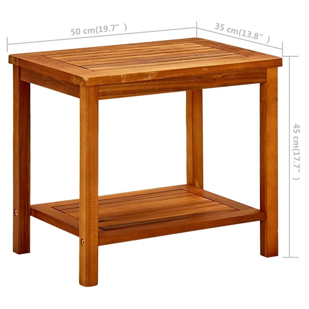Kafijas galdiņš, 50x35x45 cm, brūns цена и информация | Žurnālgaldiņi | 220.lv