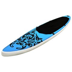 vidaXL piepūšams SUP dēlis, 366x76x15 cm, zils цена и информация | SUP доски, водные лыжи, водные аттракционы | 220.lv