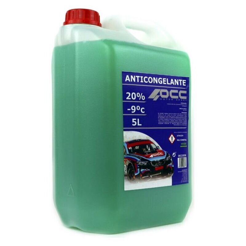 Antifrīzs OCC Motorsport 20% Zaļš (5 L) cena un informācija | Vējstiklu un dzesēšanas šķidrumi | 220.lv