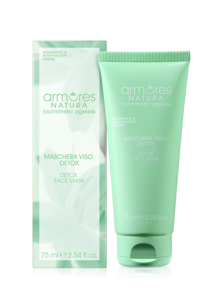 Detoksikācijas sejas maska, Biomimetic Ageless ARMORES NATURA, 75 ml cena un informācija | Sejas maskas, acu maskas | 220.lv