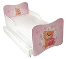 Детская кровать с матрасом и ящиком для постельного белья Ami 23, 160x80 см