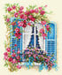Izšūšanas komplekts Magic Needle "Blossoming Window" 74-01 cena un informācija | Izšūšanas piederumi | 220.lv
