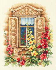 Набор для вышивания Magic Needle  "Lovely Window" 74-02 цена и информация | Принадлежности для вышивания | 220.lv