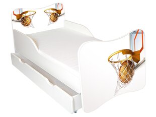 Детская кровать с матрасом и ящиком для постельного белья Ami 29, 160x80 см цена и информация | Детские кровати | 220.lv