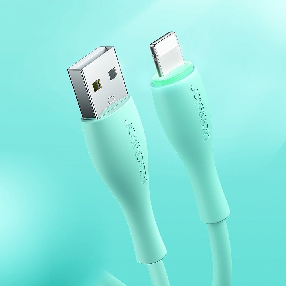 Joyroom USB - Lightning cable 2,4 A 1 m white (S-1030M8) cena un informācija | Savienotājkabeļi | 220.lv