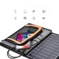 Choetech foldable travel solar solar charger 22W solar panel 2x USB 5V / 2.4A / 2.1A solar panel (82 x 24 cm) black (SC005) cena un informācija | Lādētāji-akumulatori (Power bank) | 220.lv
