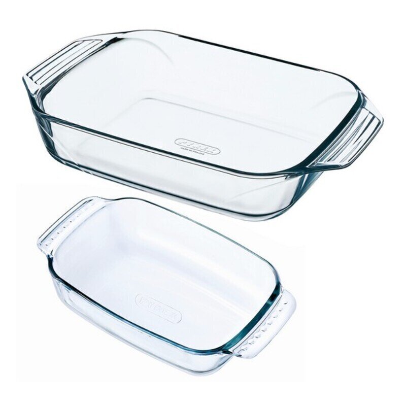 Pyrex Classic Cepeškrāsns trauku komplekts, borsilikāta stikls, 2 gab. cena un informācija | Cepamais papīrs, trauki, formas | 220.lv