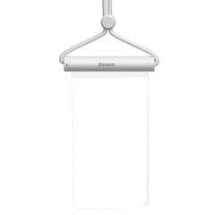 Baseus transparent waterproof phone case bag for swimming pool beach white (ACFSD-E02) цена и информация | Чехлы для телефонов | 220.lv