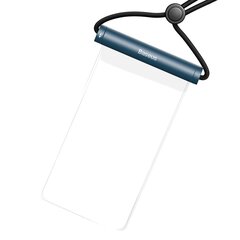 Baseus transparent waterproof phone case bag for swimming pool beach blue (ACFSD-E03) цена и информация | Чехлы для телефонов | 220.lv