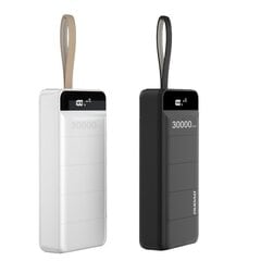 Портативный аккумулятор Dudao 30000 mAh / 3x USB, черный цена и информация | Зарядные устройства Power bank | 220.lv