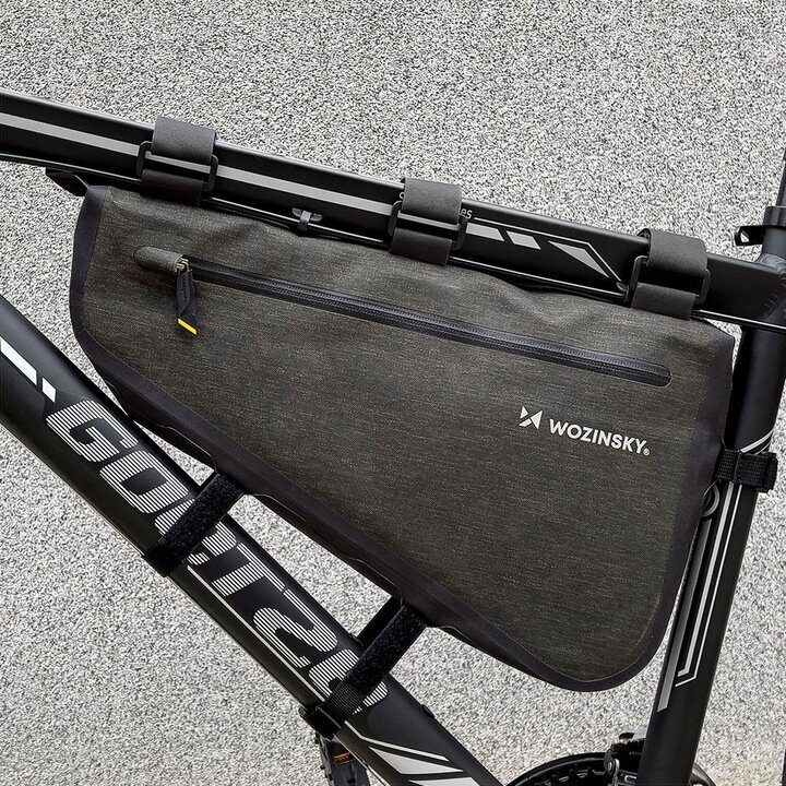 Wozinsky bicycle bag for the bicycle frame 8L grey (WBB15BK) cena un informācija | Velo somas, telefona turētāji | 220.lv